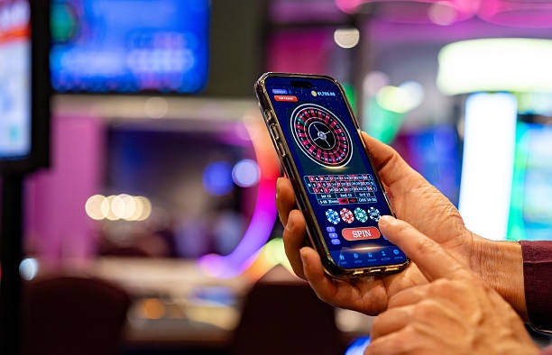 Mobile phone displaying Speed Baccarat table interface